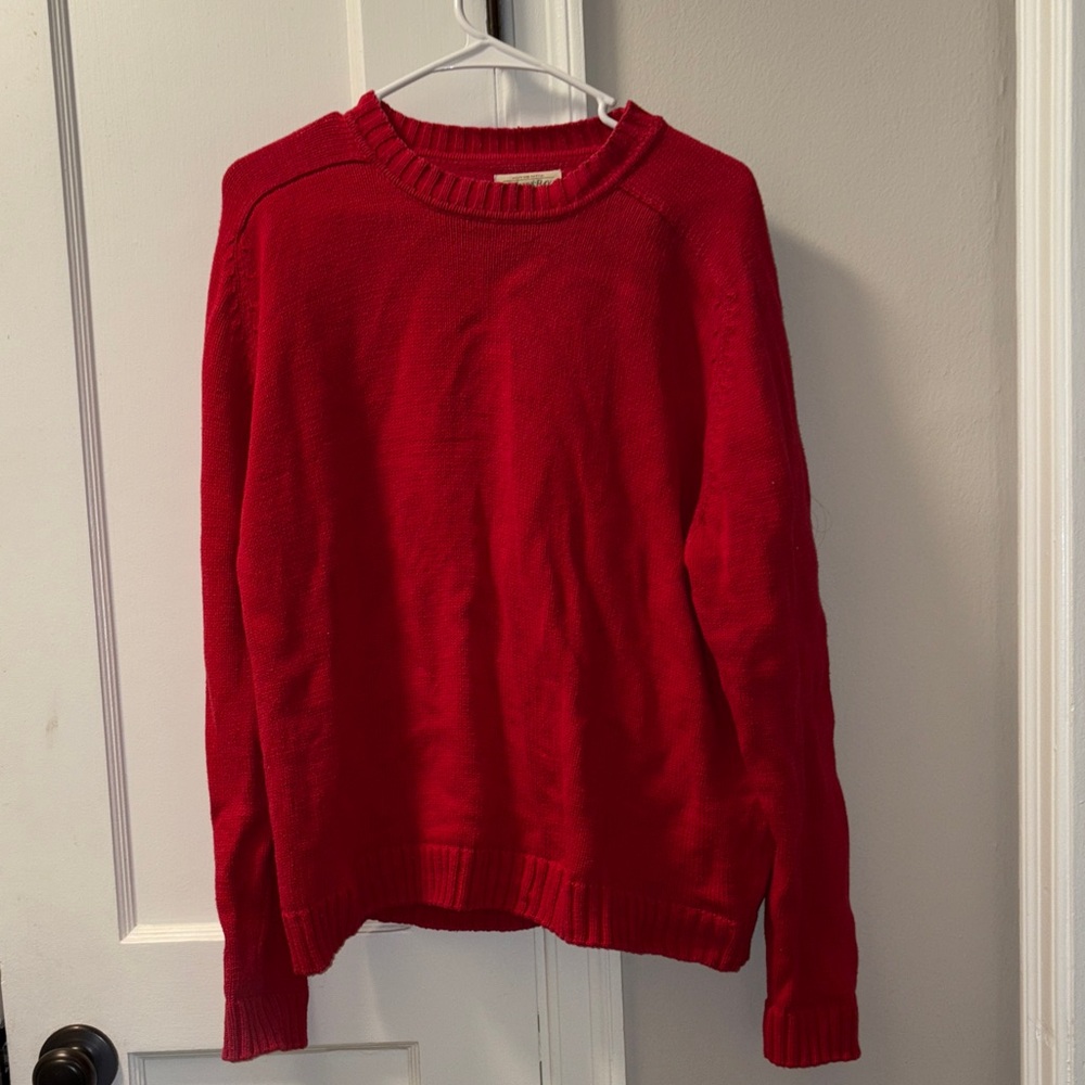 St. John's Bay Bold Red Cotton Sweater